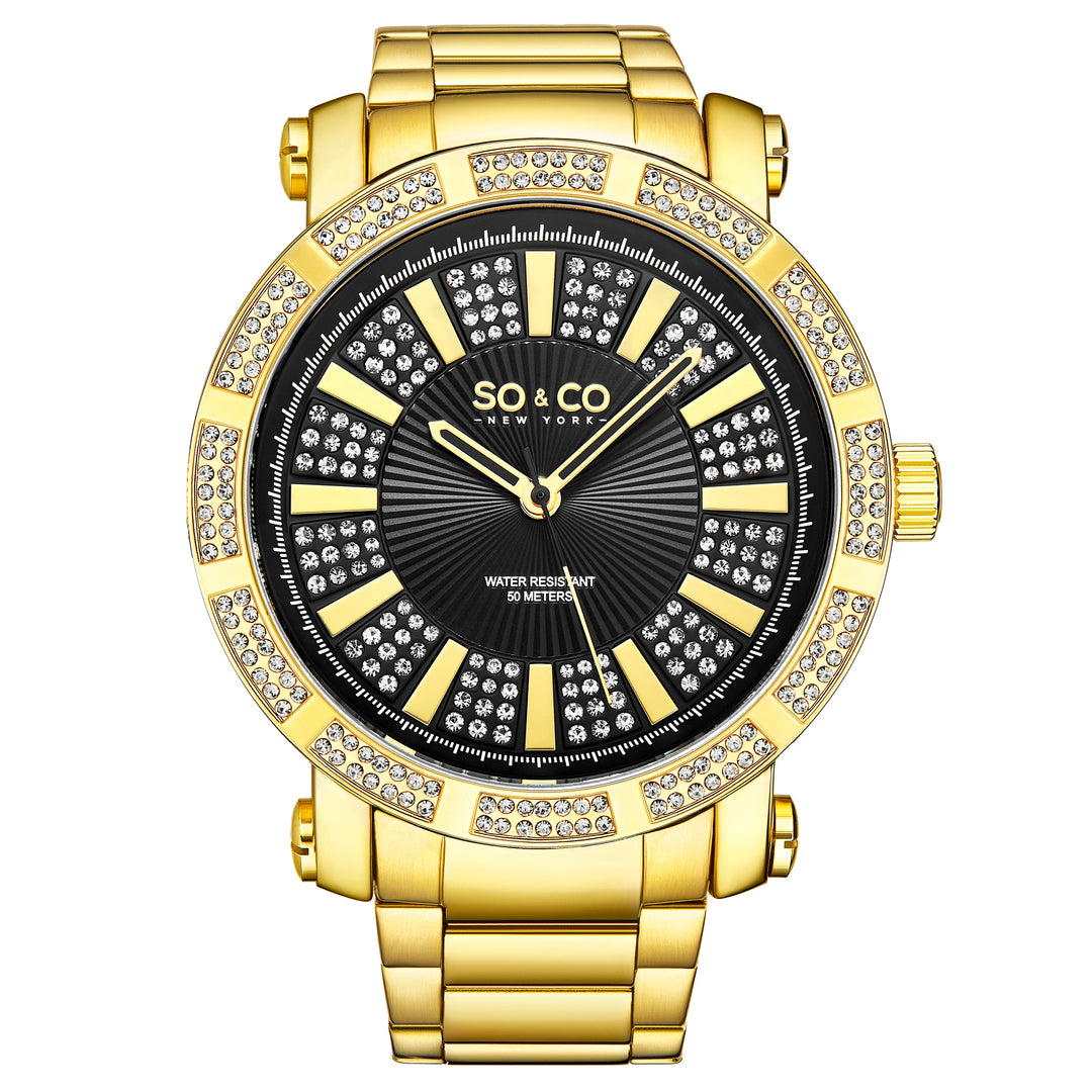 Madison-5563.2 Gold/Stainless Steel | Black Dial