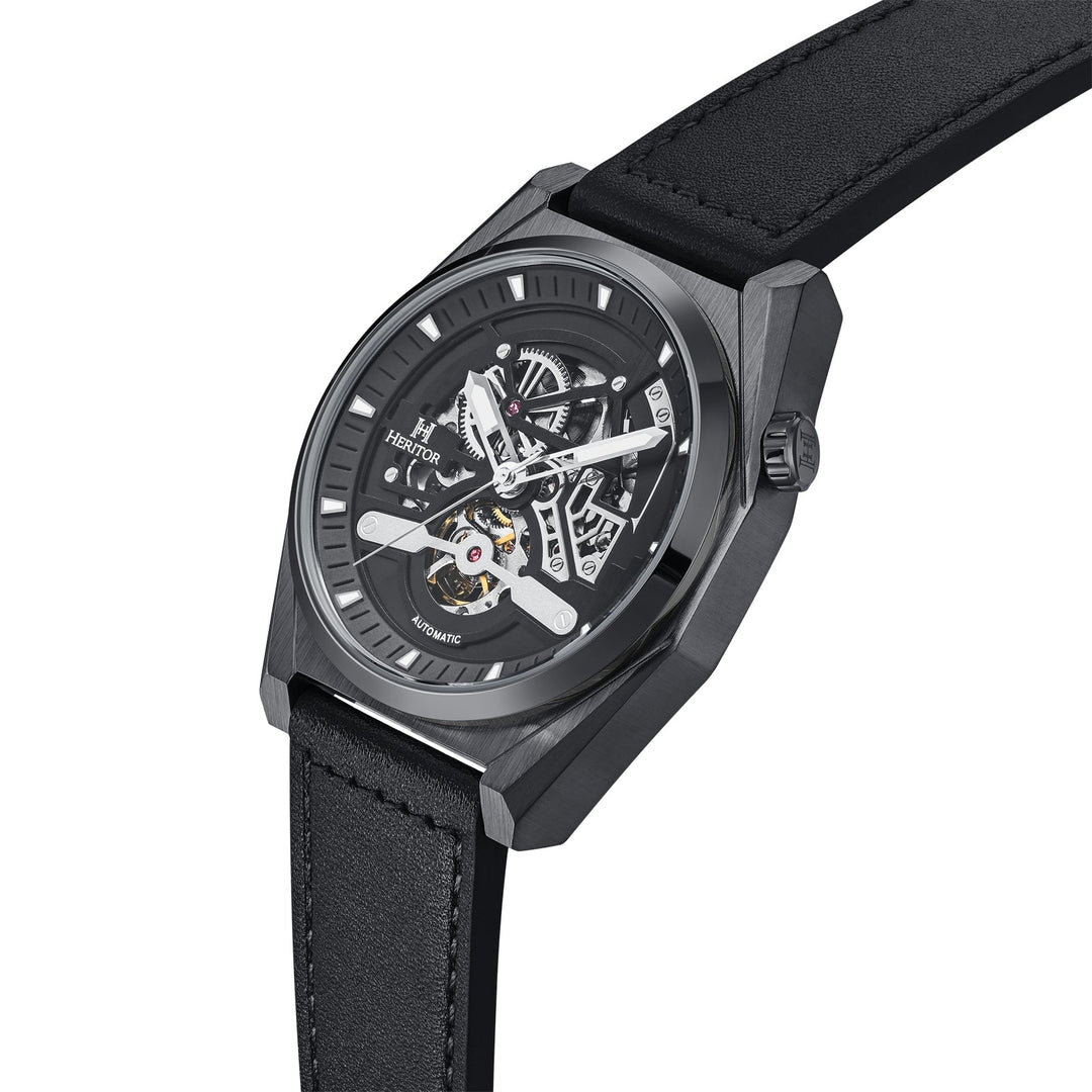 Amadeus Skeleton Watch Black / Black | Black Dial