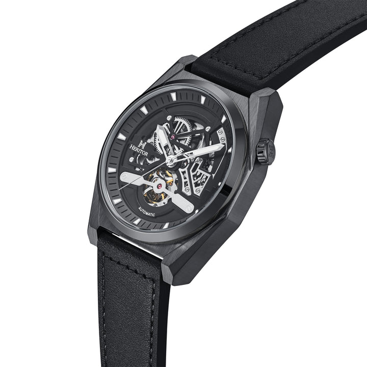 Amadeus Skeleton Watch Black / Black | Black Dial