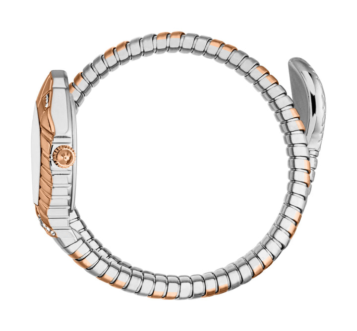 Snake 21.5mm / Silver / Silver and Rose Gold | Silver Dial