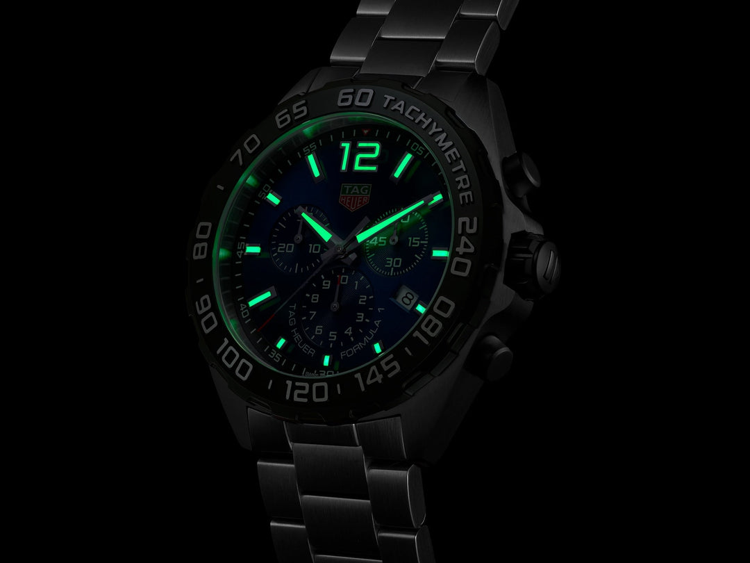 Formula 1 Quartz Chronograph 43mm Blue / Stainless | Blue Dial