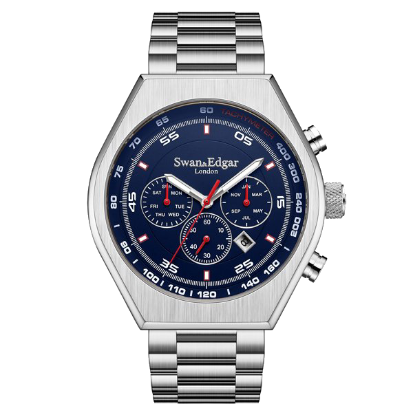 Contemporary Classic Blue Dial / Silver Stainless Steel Bracelet Blue Dial