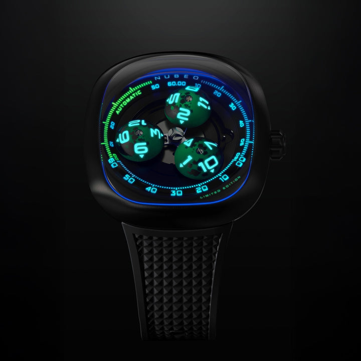 Tri-star Orbit Automatic Limited Edition Black / Rubber Black Dial