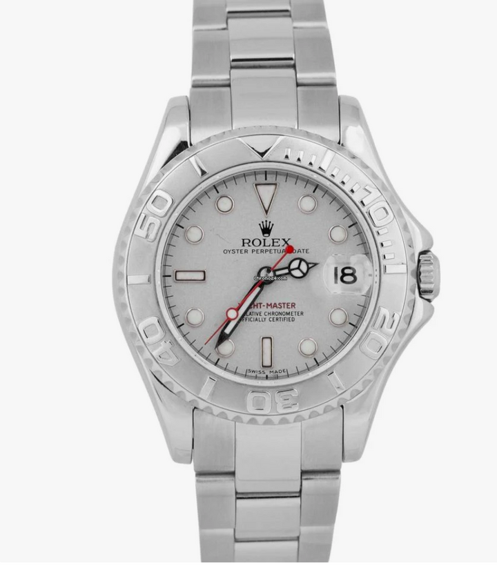 Oystersteel Pre-Owned Platinum Dial 35mm-168622