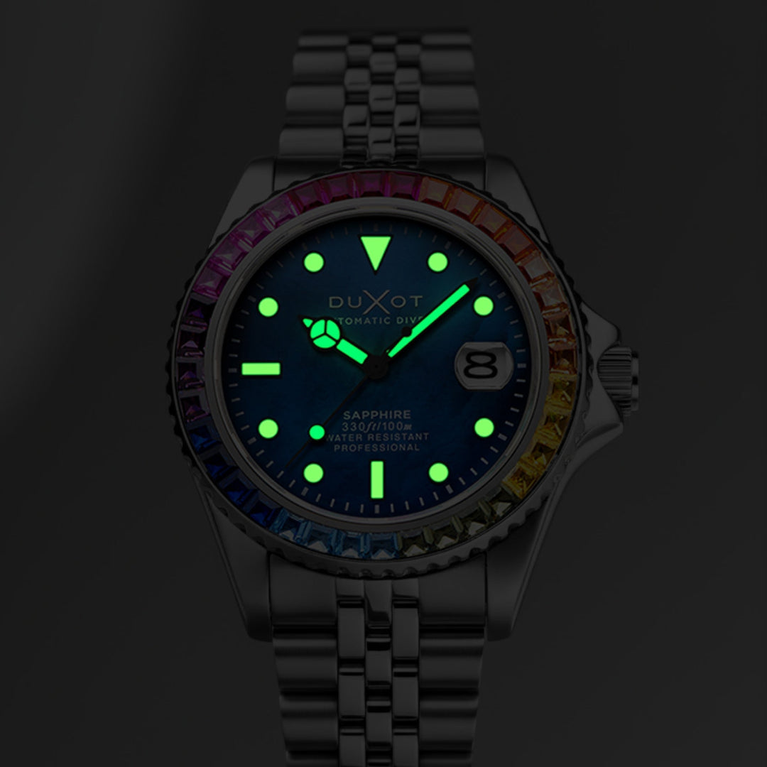 Atlantica 40 Rainbow Automatic Blue / Stainless Steel | Blue Dial