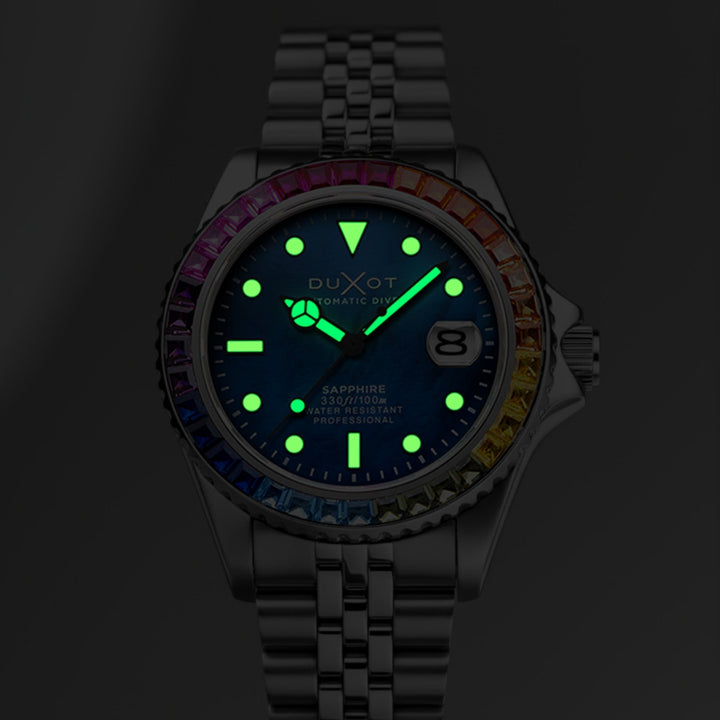 Atlantica 40 Rainbow Automatic Blue / Stainless Steel | Blue Dial
