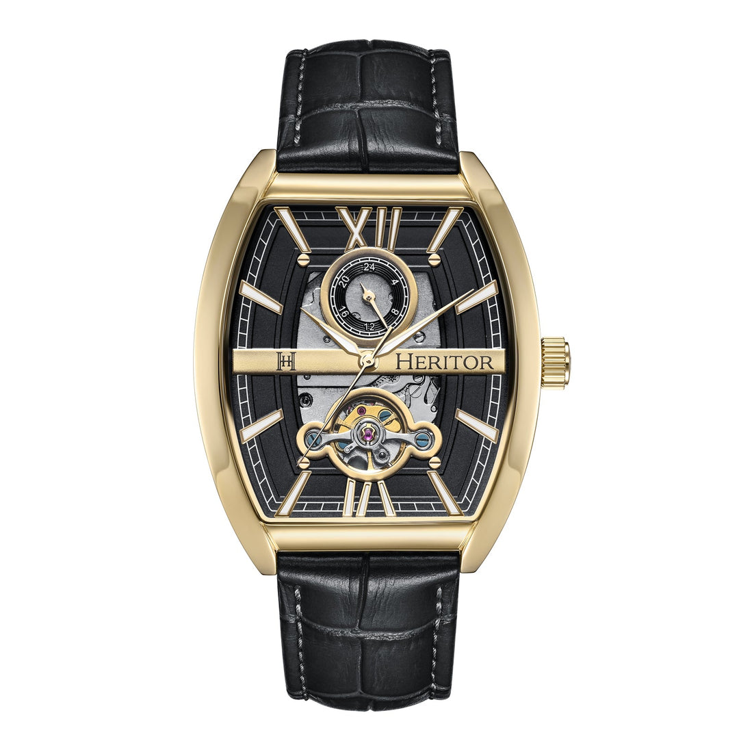 Masterson w/ 24 Hour Hand Black / Gold Black Dial