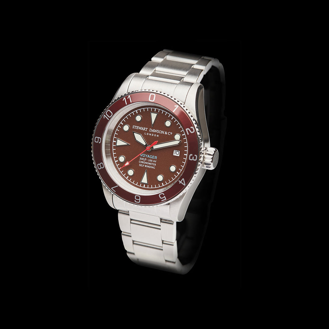 Voyager Ref. 1919.A.SS.04 - Brown | Brown Dial