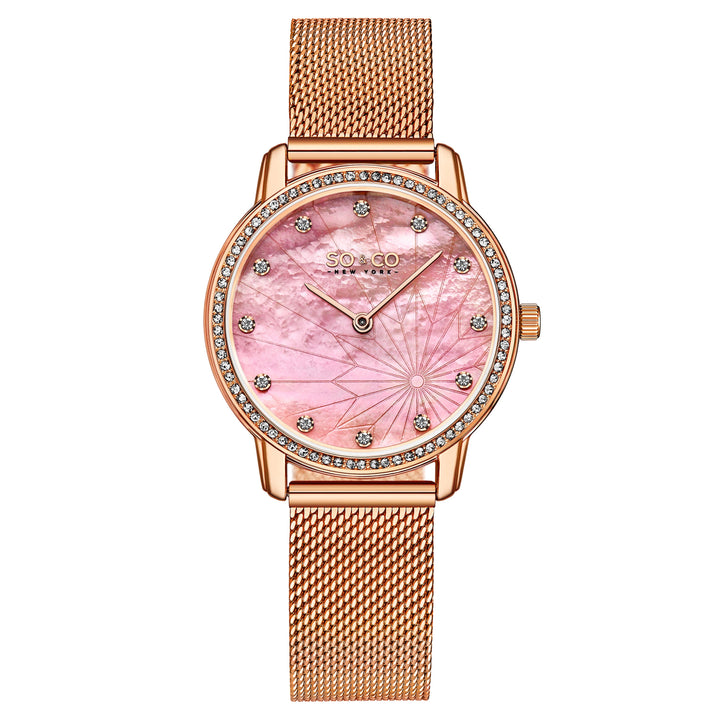 Chelsea-5586.3 Rose Gold/Stainless Steel | Salmon Dial