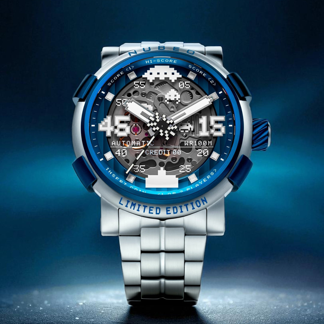 Orion Automatic Space Invaders Limited Edition Blue / Stainless Steel | Blue Dia