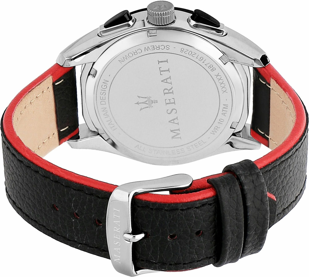 TRAGUARDO Black / Leather Black Dial