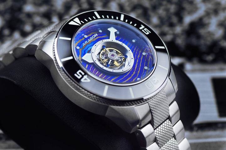 Divemaster Central Tourbillon Automatic 50mm - Heat Treated Damascus Dial