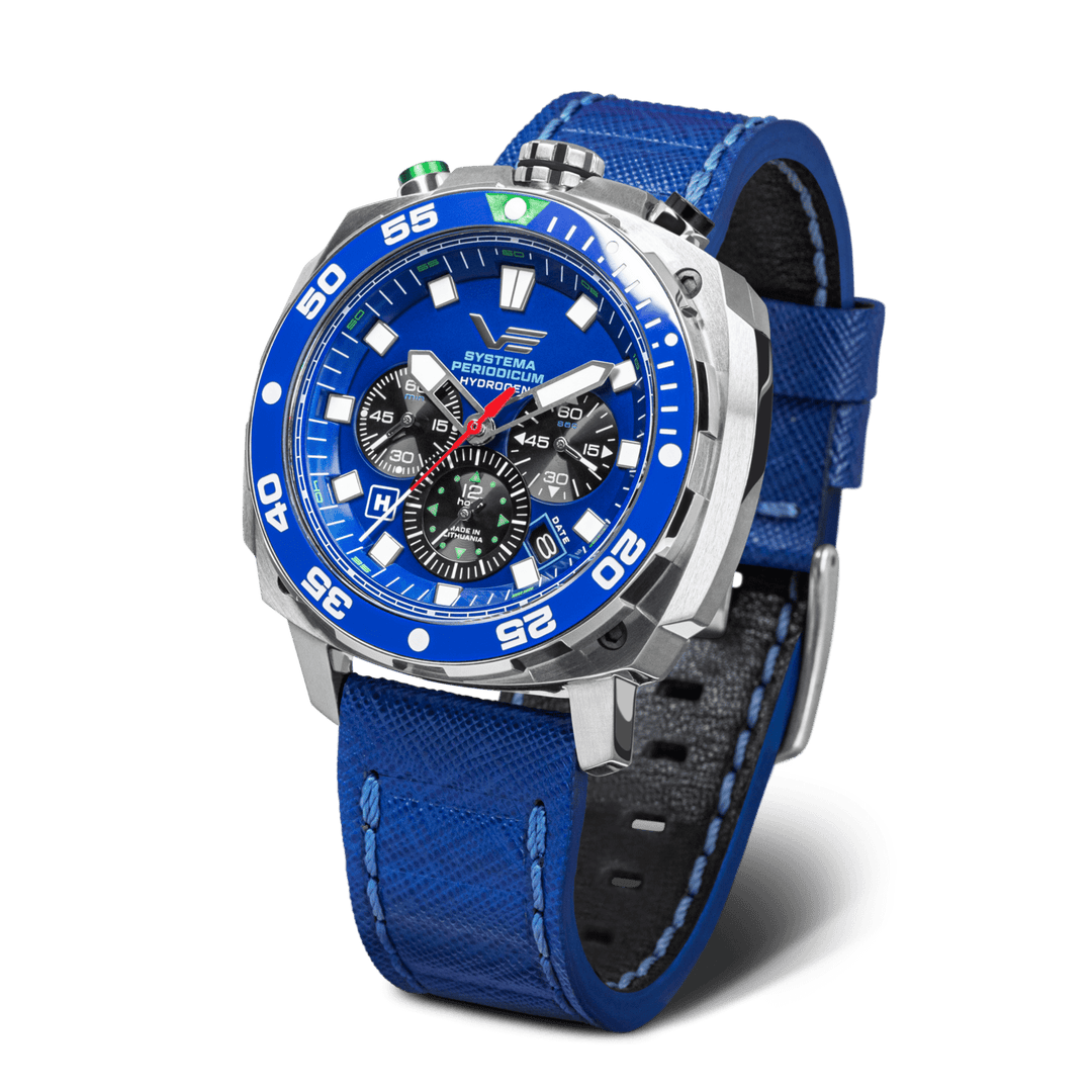 SYSTEMA PERIODICUM Blue/Leather Blue Dial