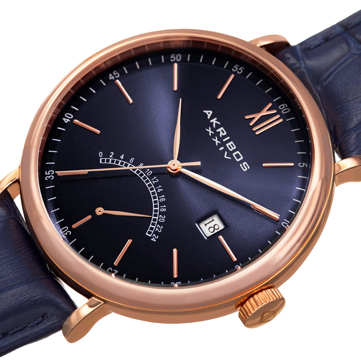 Explorer Rose Gold Tone/Rose Gold Tone Stainless Steel/Leather | Purple Dial