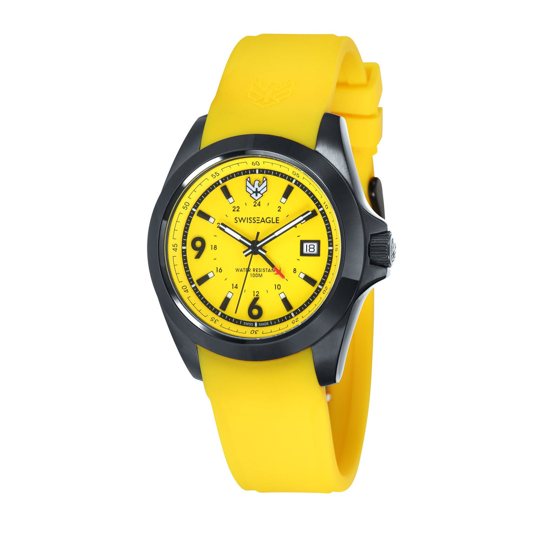 Dufaux GMT Yellow / Silicone | Yellow Dial