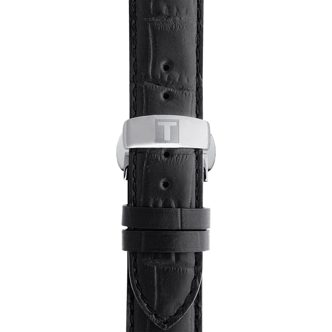 LE LOCLE POWERMATIC 80 Black / Leather Silver Dial