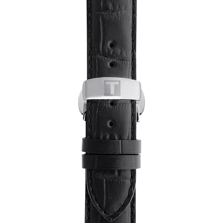 LE LOCLE POWERMATIC 80 Black / Leather Silver Dial