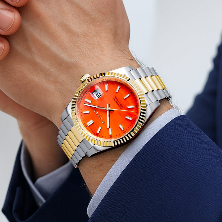 Marcel Automatic Lapidary Limited Edition Orange / Stainless Steel | Orange Dial