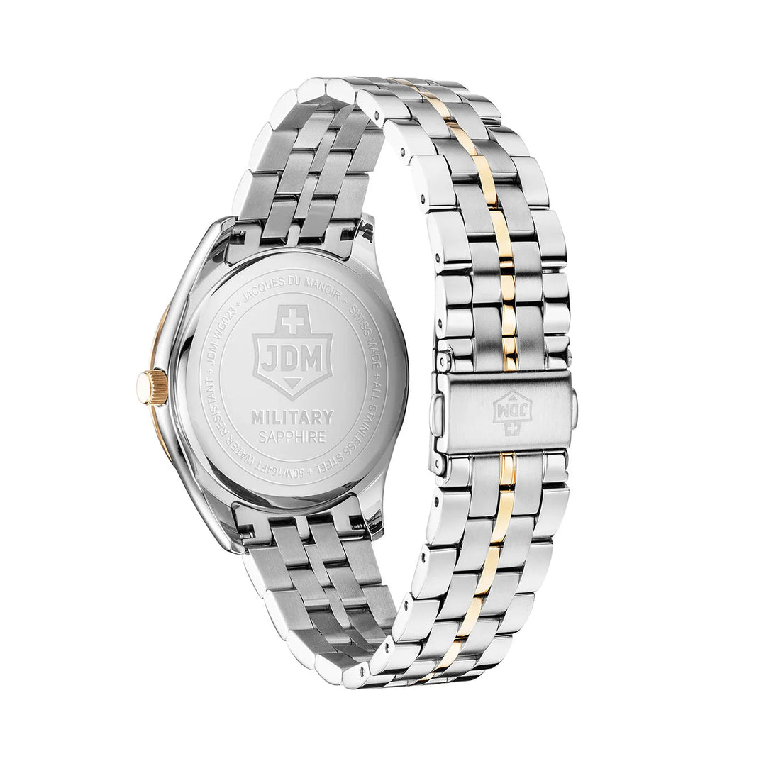 Interlaken Gents Green sunray dial two-tone bracelet Green Sunray Dial