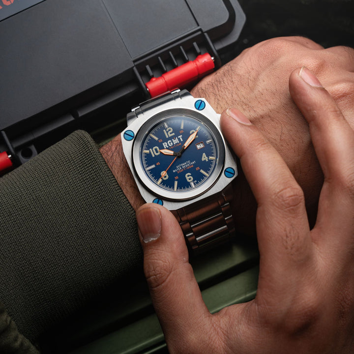 Altimeter Tritium Automatic Blue /Stainless Steel | Blue Dial