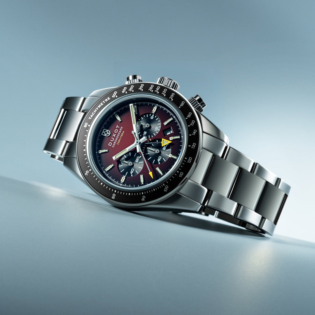 Vitesse Dual Time Chronograph Red / Stainless Steel | Red Dial
