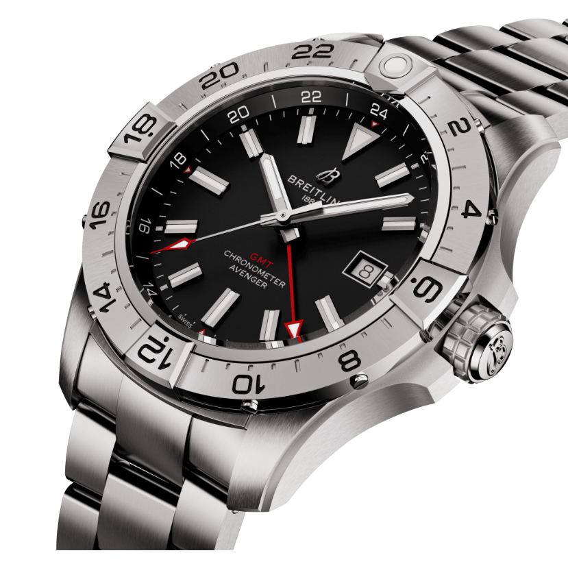 Avenger Automatic GMT 44mm / Black | Black Dial