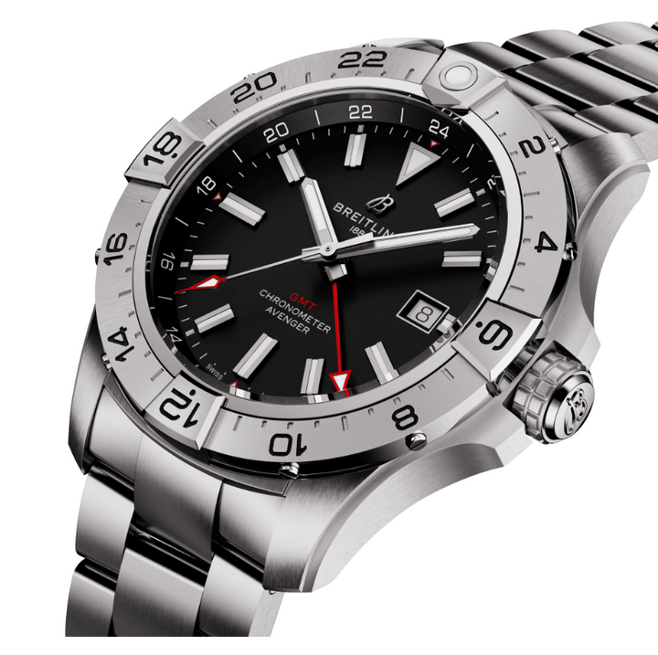 Avenger Automatic GMT 44mm / Black | Black Dial