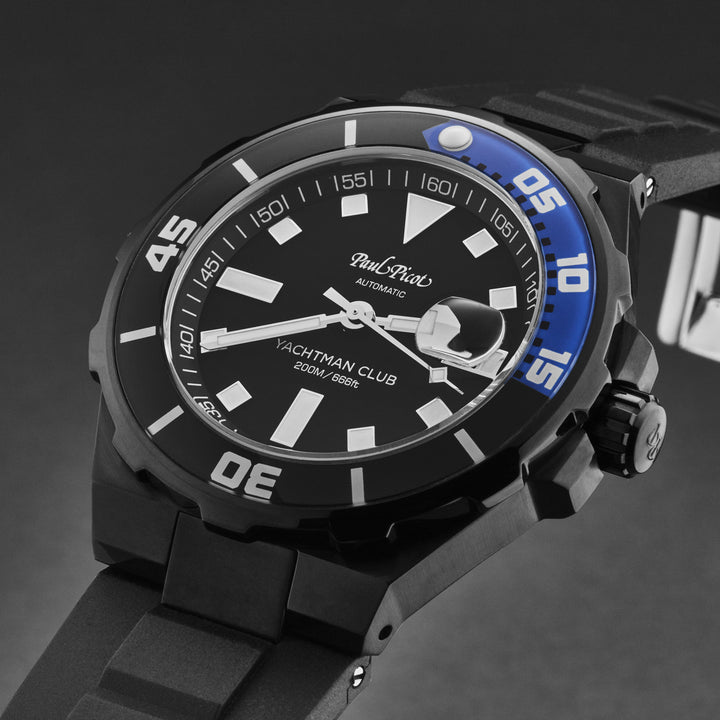 YachtmanClub P1251NNB3614CM1 / Black | Black Dial