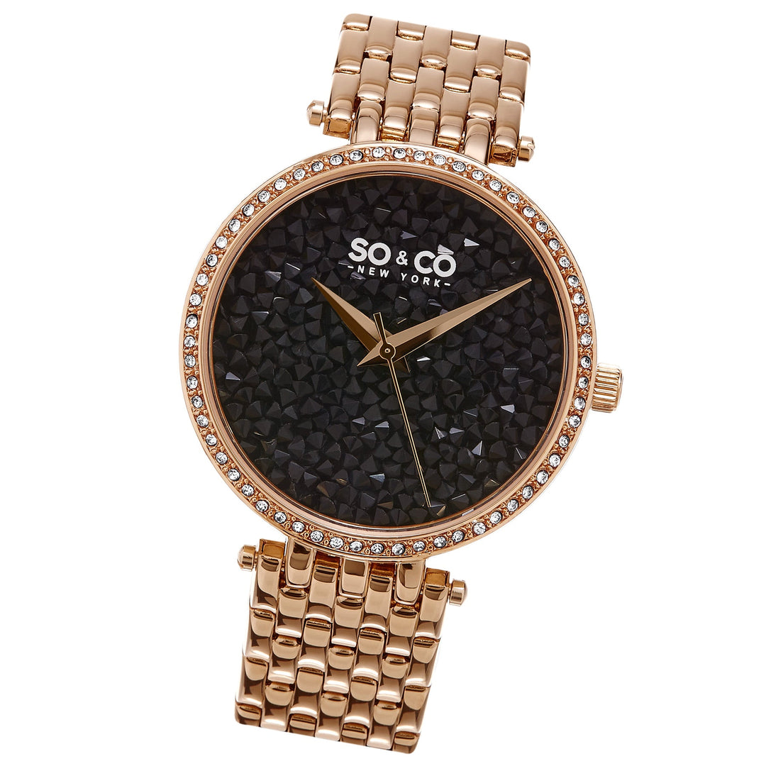Chelsea-5080.4 Rose Gold/Stainless Steel | Black Dial