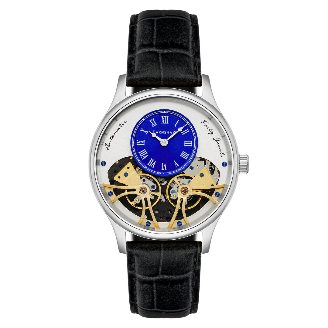 Scientists Faraday Mechanical Automatic White / Genuine Leather | White Dial
