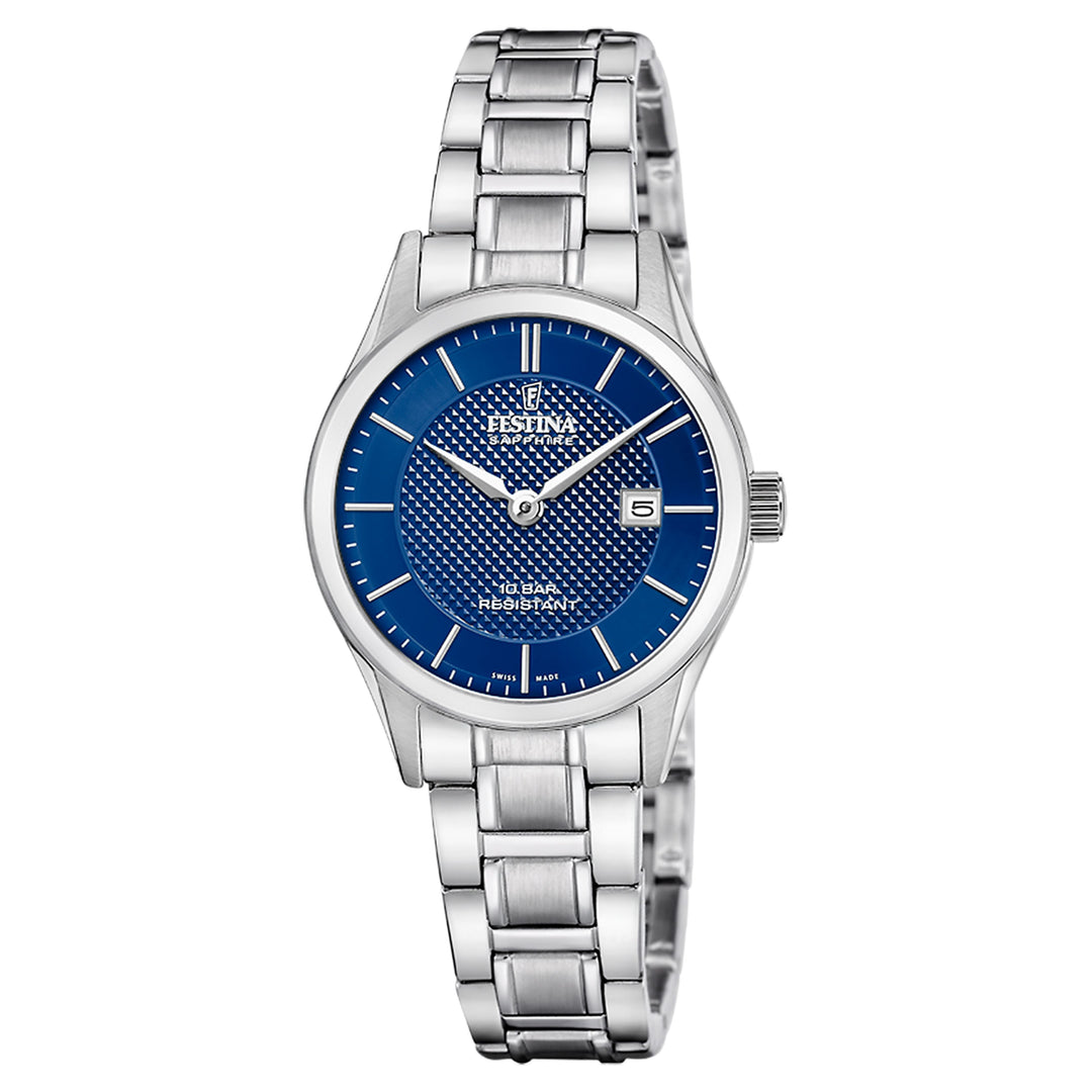 Swiss Made Blue / Stainless Steel Blue Dial