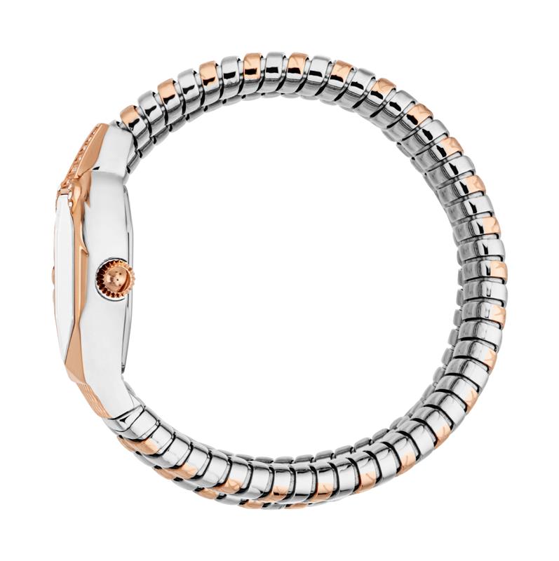 Snake 22mm / Silver / Silver and Rose Gold Silver Dial