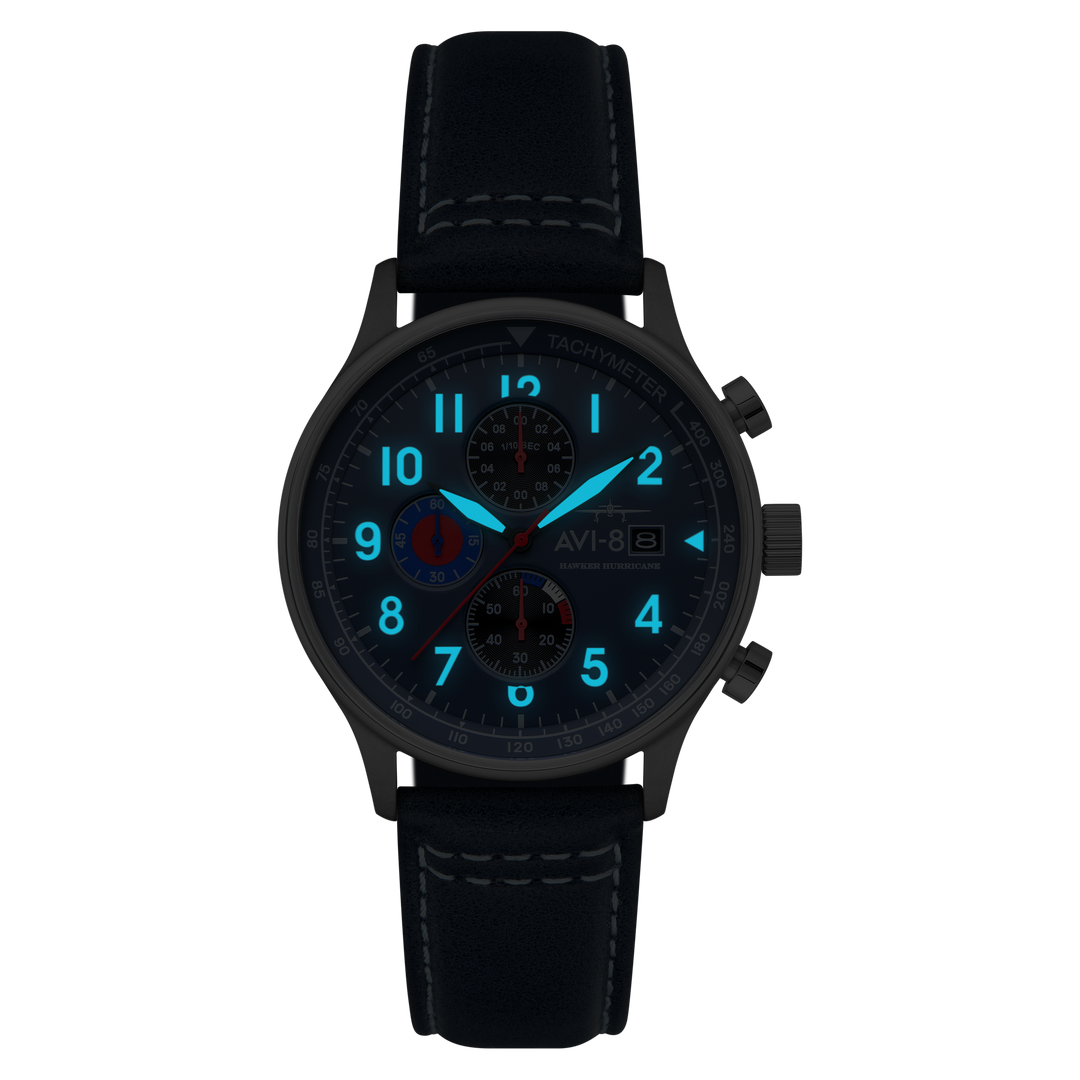 Classic Chronograph Blue / Leather Blue Dial