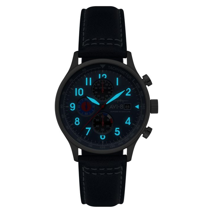Classic Chronograph Blue / Leather Blue Dial