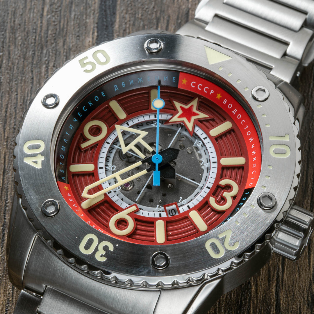 Barrakuda Limited Edition Silver / Red Red Dial