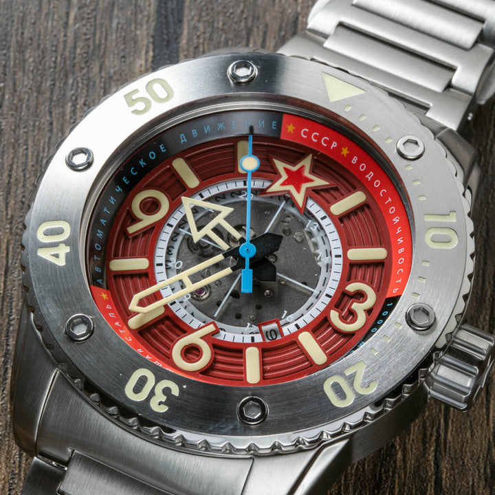 Barrakuda Limited Edition Silver / Red Red Dial