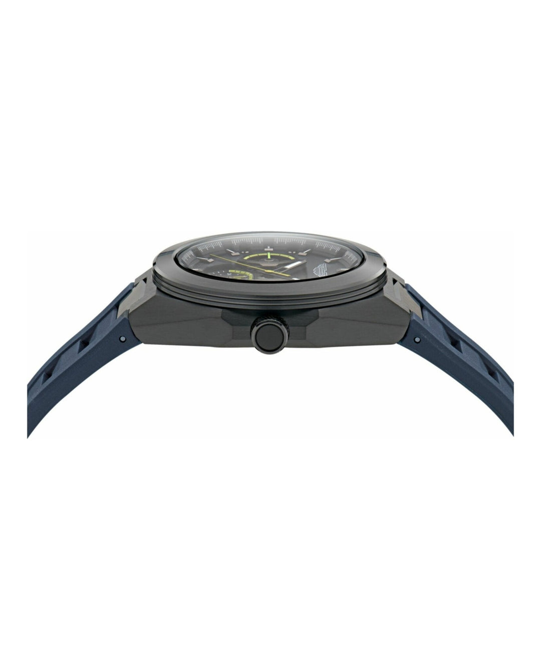 TKS Gunmetal IP/Blue Silicone Strap Blue Dial