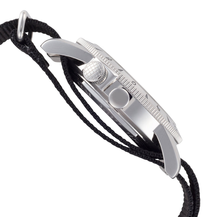 Glycine 40mm / Black / Black | Black Dial