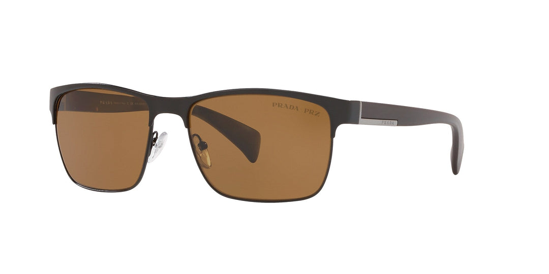 Fashion Matte Black Frame, Polar Brown Lens |  Dial