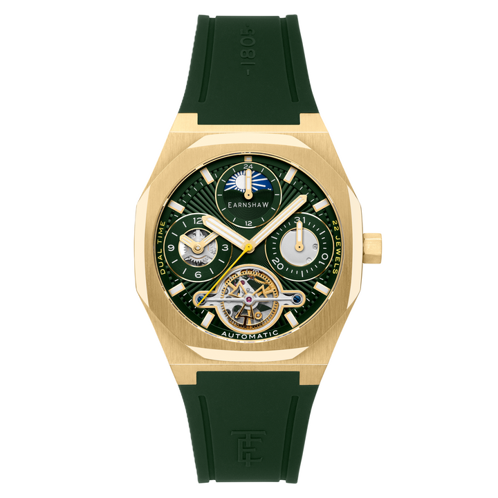 Drake Basil Breeze / Green Rubber Strap Green Dial