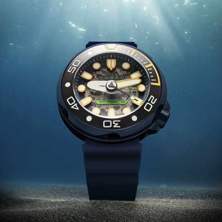 Ventana Skeleton Automatic Limited Edition Set Blue / Silicone | Blue Dial