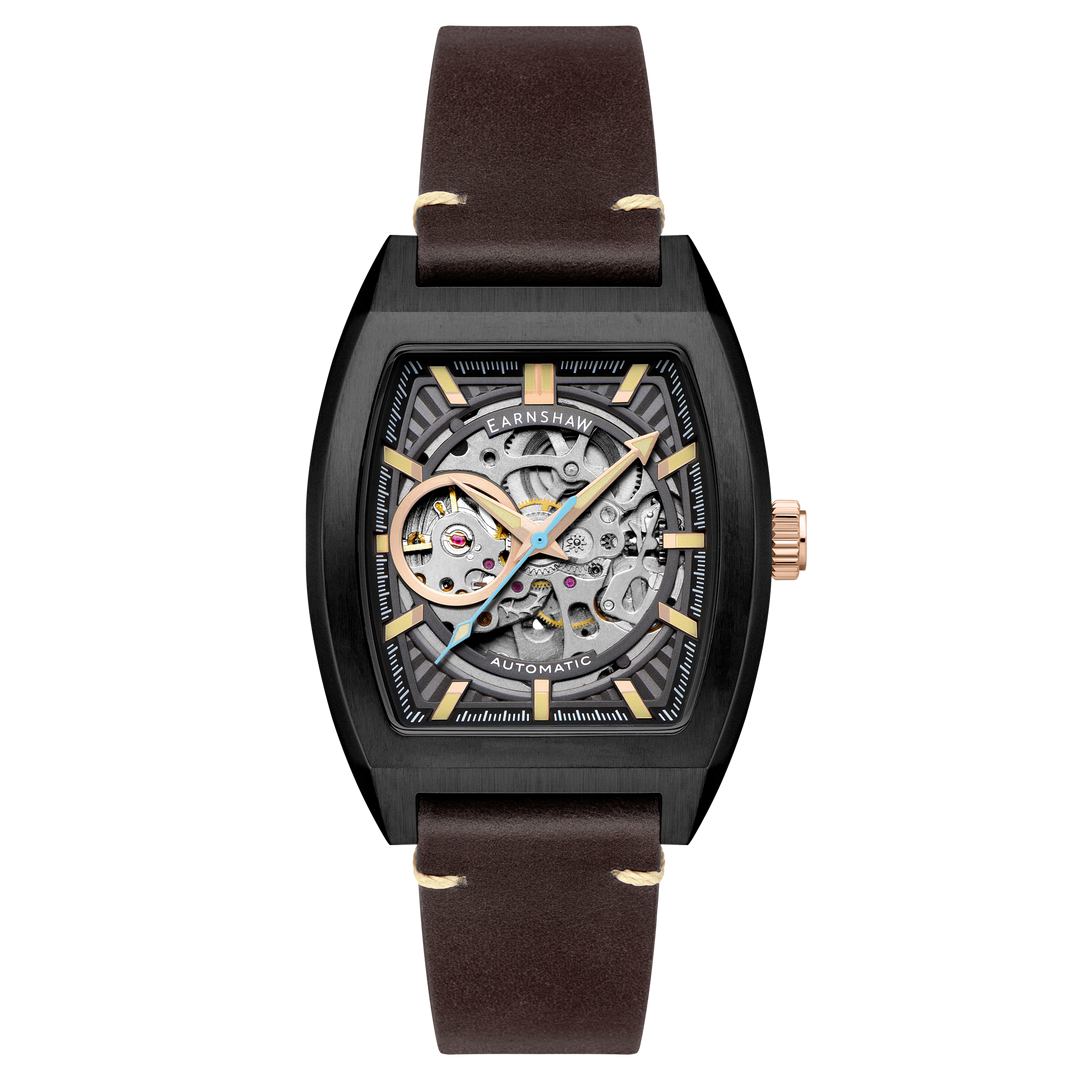 Heritage Wellington Skeleton Automatic Grey / Genuine Leather | Grey Dial