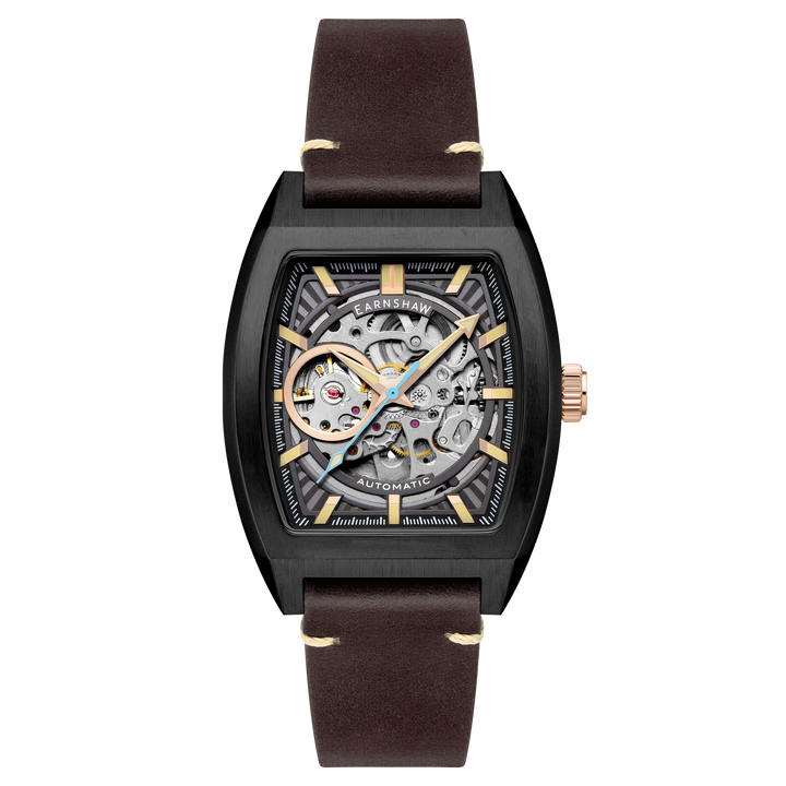 Heritage Wellington Skeleton Automatic Grey / Genuine Leather | Grey Dial