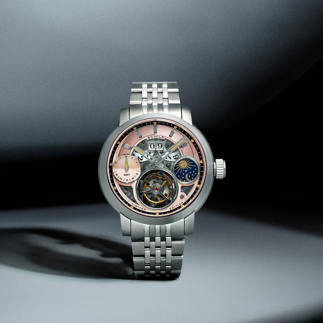 Heinrich GMT Moonphase Tourbillon Limited Edition Rose Gold / Stainless Steel | 