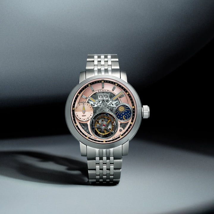 Heinrich GMT Moonphase Tourbillon Limited Edition Rose Gold / Stainless Steel | 