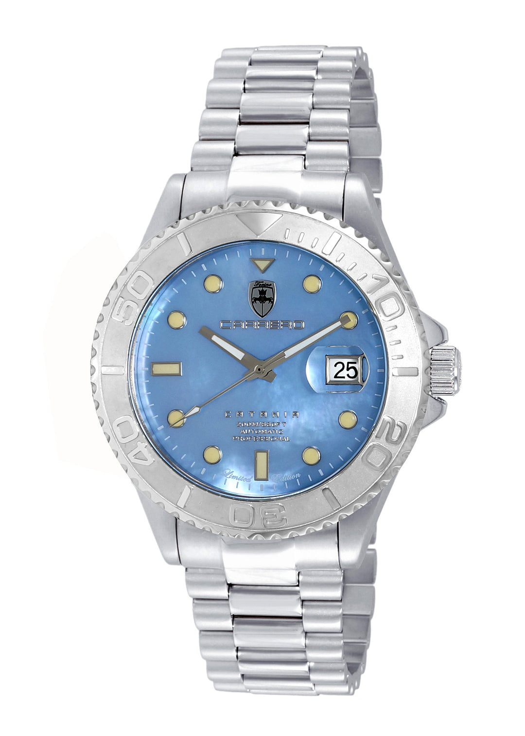 Catania MOP Silvertone-Blue | Blue Dial