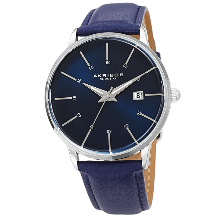 AK1104BU-S-Casual Blue/Leather | Blue Dial