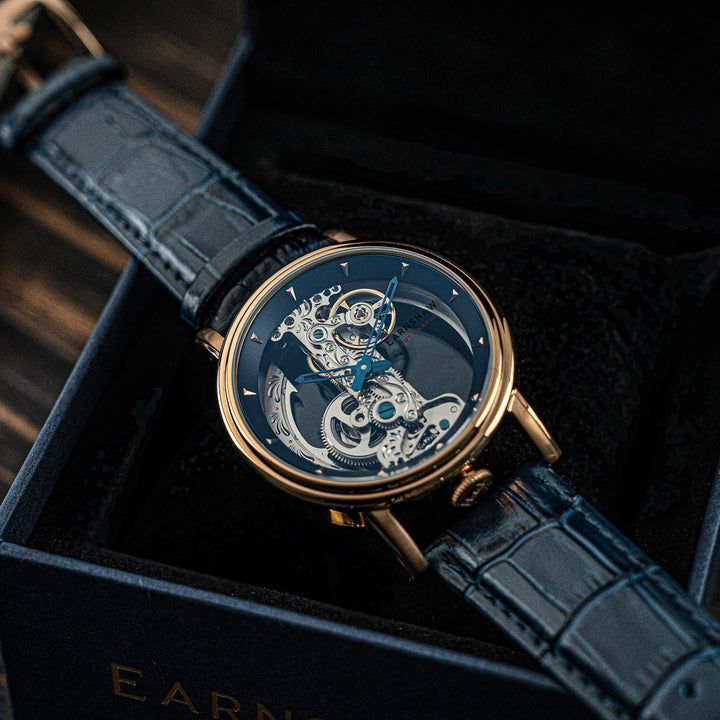 Fowler Bridge Automatic Blue / Genuine Leather | Blue Dial