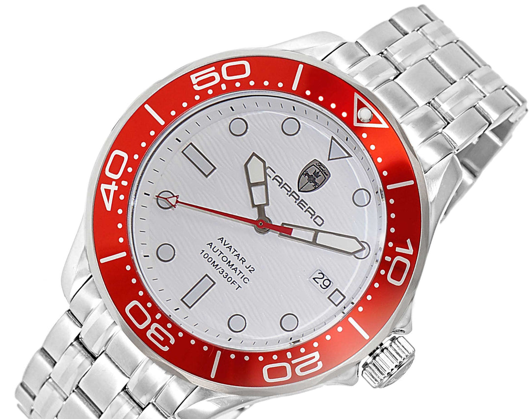 AVATAR-J2 White/Red | White Dial