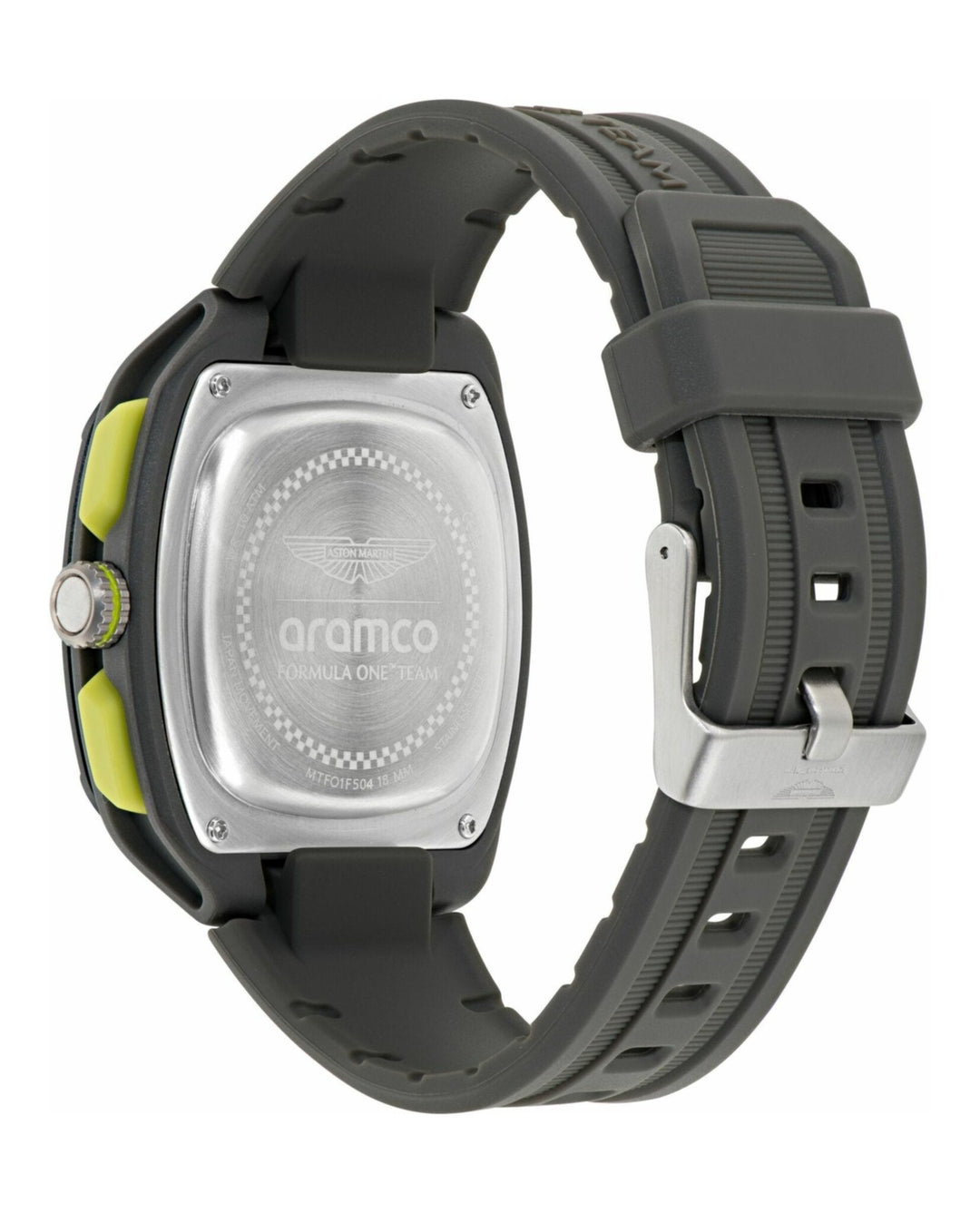 OVR Grey/Light Green Dial/gray Silicone Strap Light Green Dial